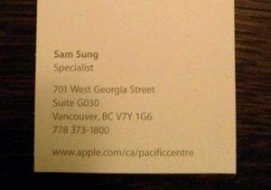 В Apple есть работник с именем Сам Сунг